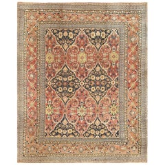 Antique Room Sized Persian Khorassan Carpet. Size: 9 ft 9 in x 12 ft