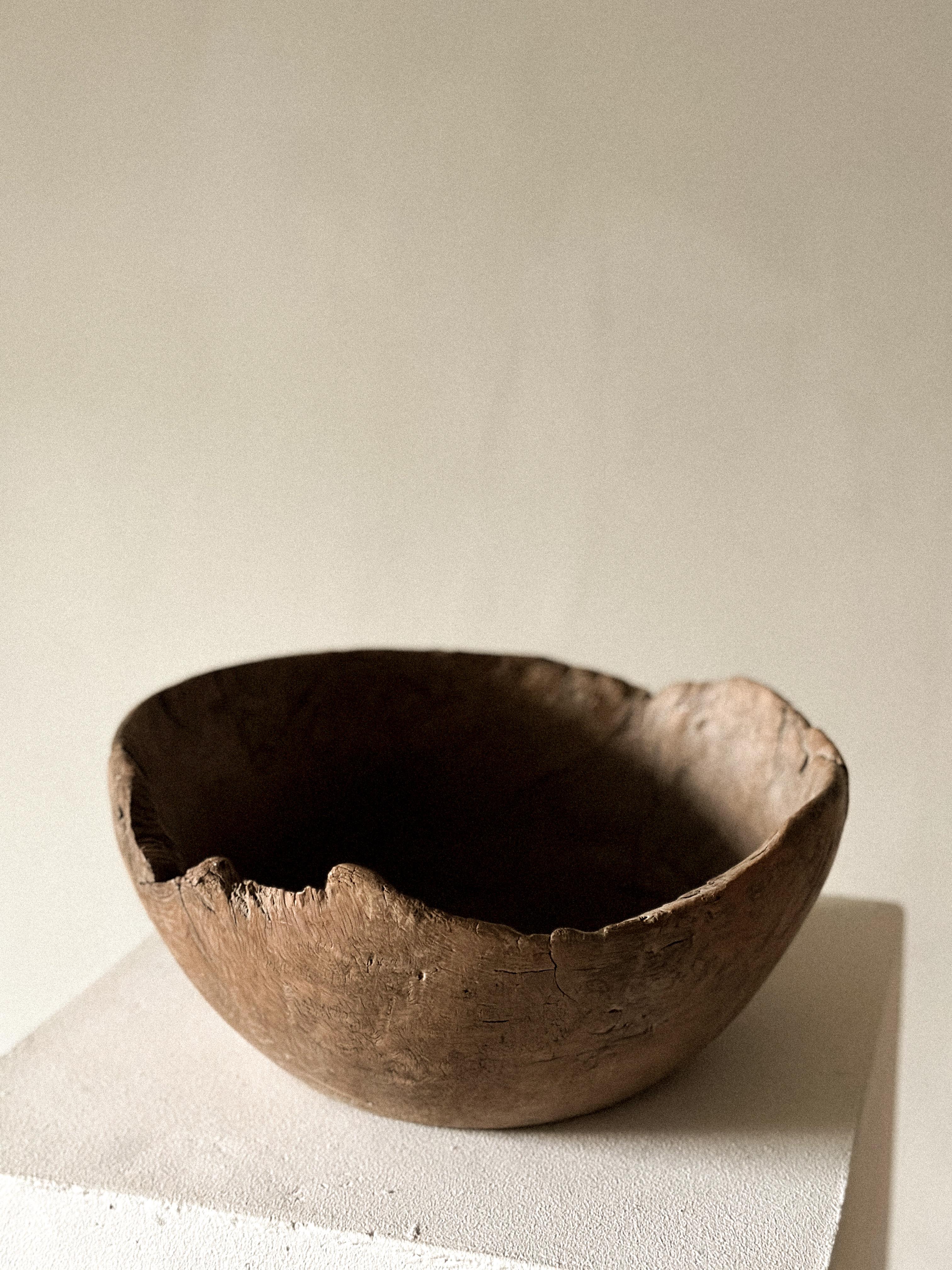 Antike Wurzelschale, Wabi Sabi-Stil, Skandinavien 1800er Jahre (Romantik) im Angebot