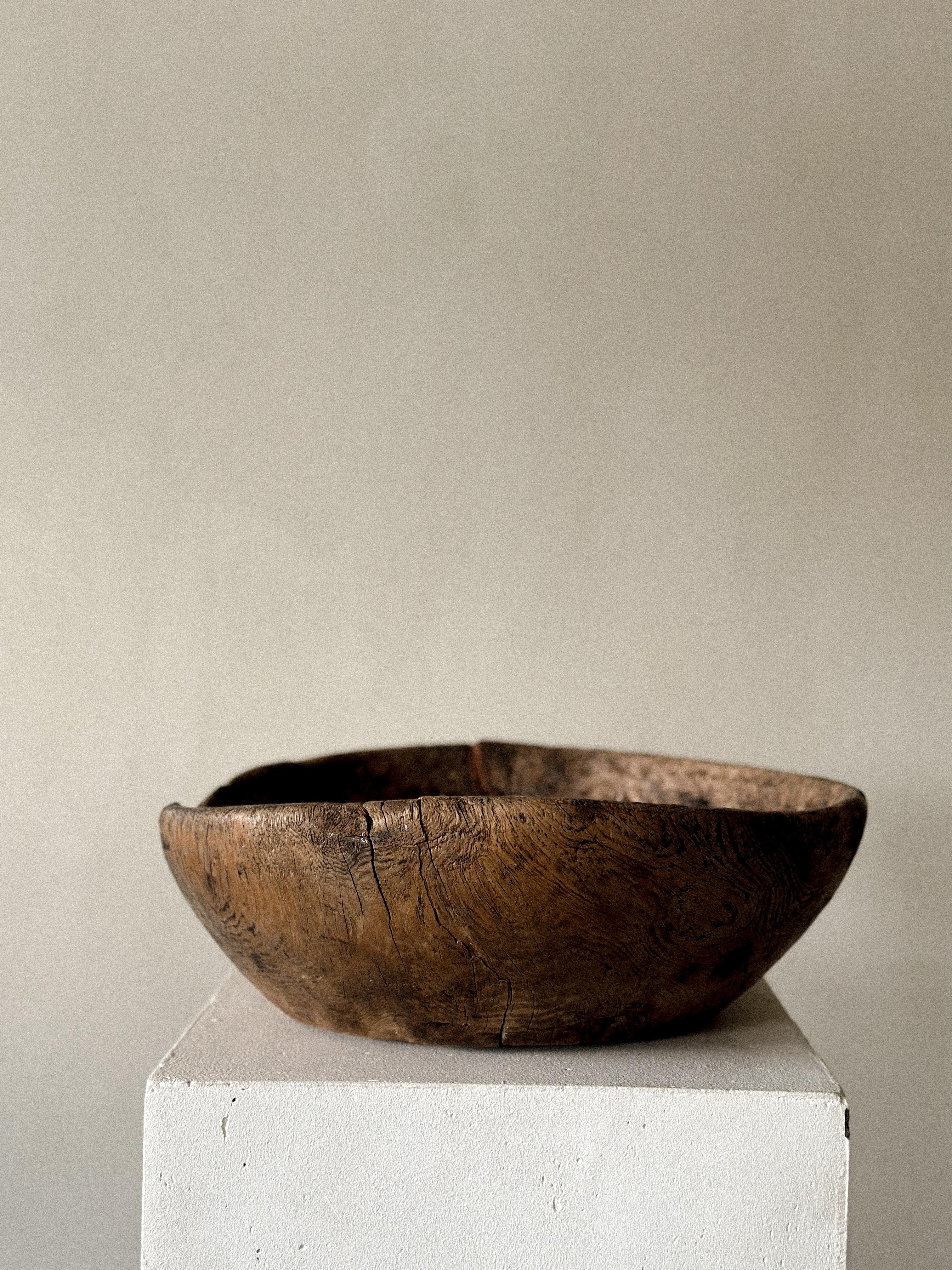 XIXe siècle Bol à racines antique, style Wabi Sabi, Scandinavie des années 1800 en vente