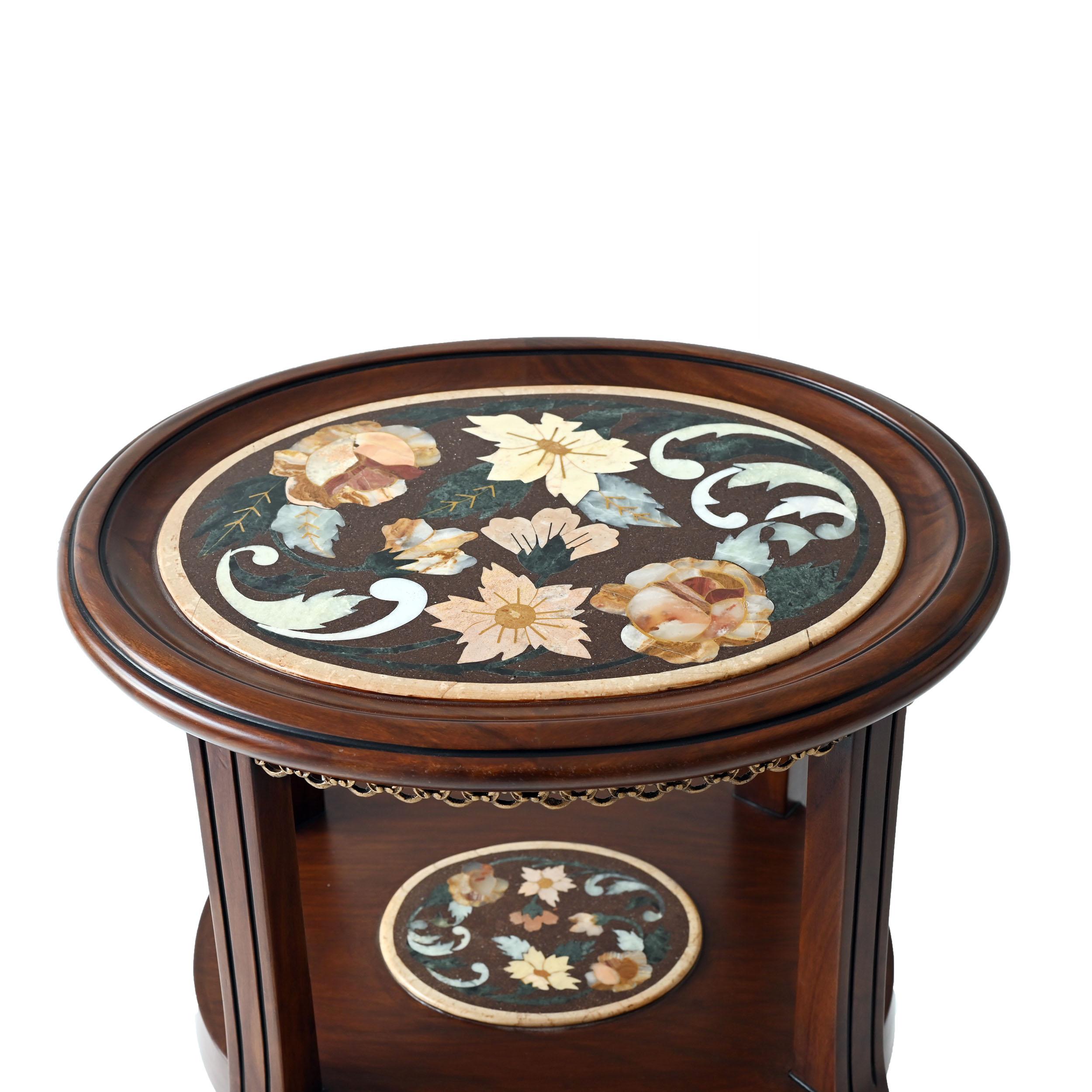 Post-Modern Antique Rose Accent Table by Studio Lel For Sale