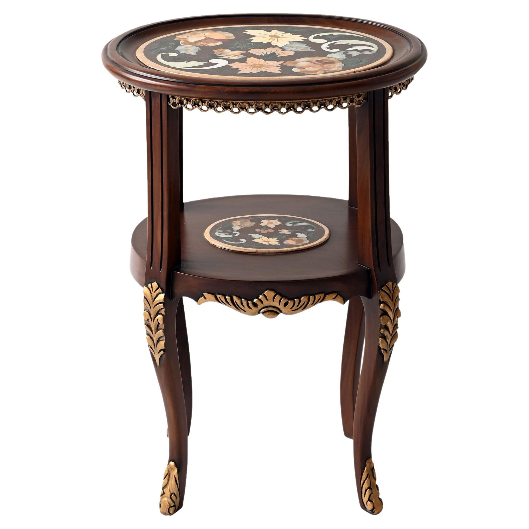 Antique Rose Accent Table by Studio Lel For Sale