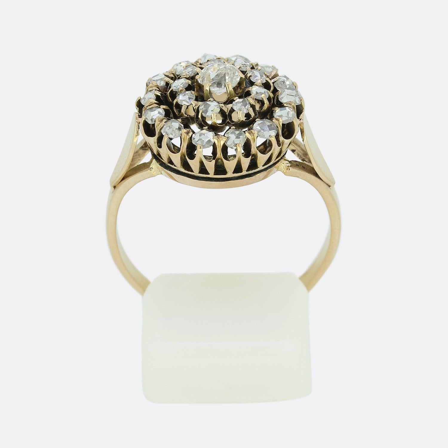 Anello antico con diamanti taglio rosa In condizioni buone in vendita a London, GB