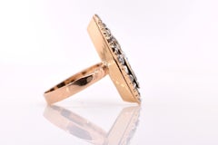 Antique Rose Cut Diamond Gold Ring