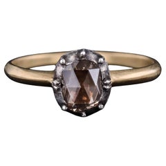 Antiker Diamantring aus 18 Karat Gold mit Rosenschliff
