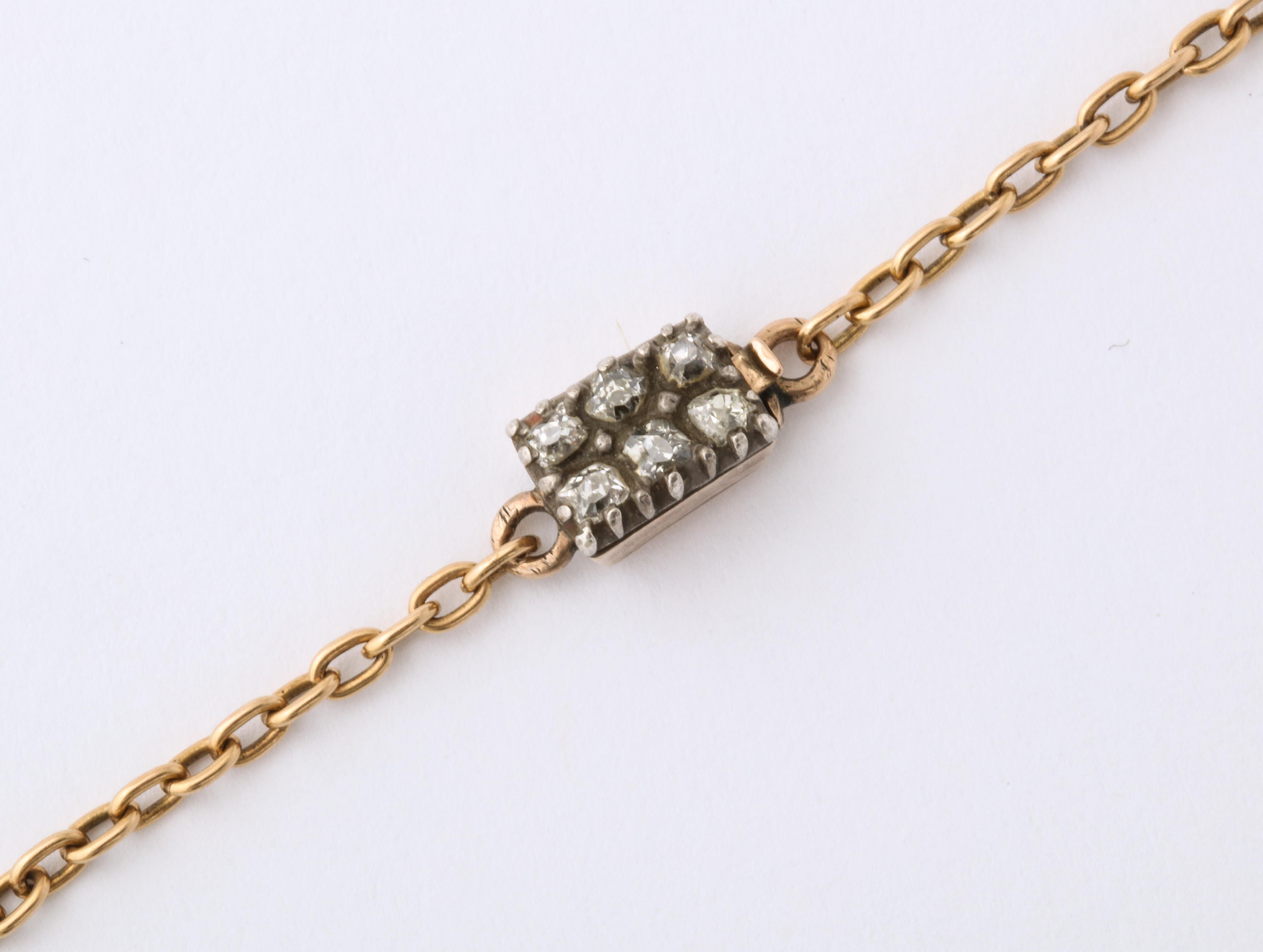 Antique Rose Diamond Demi Rivière Necklace 1