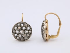 Antique Rose Diamond Earrings