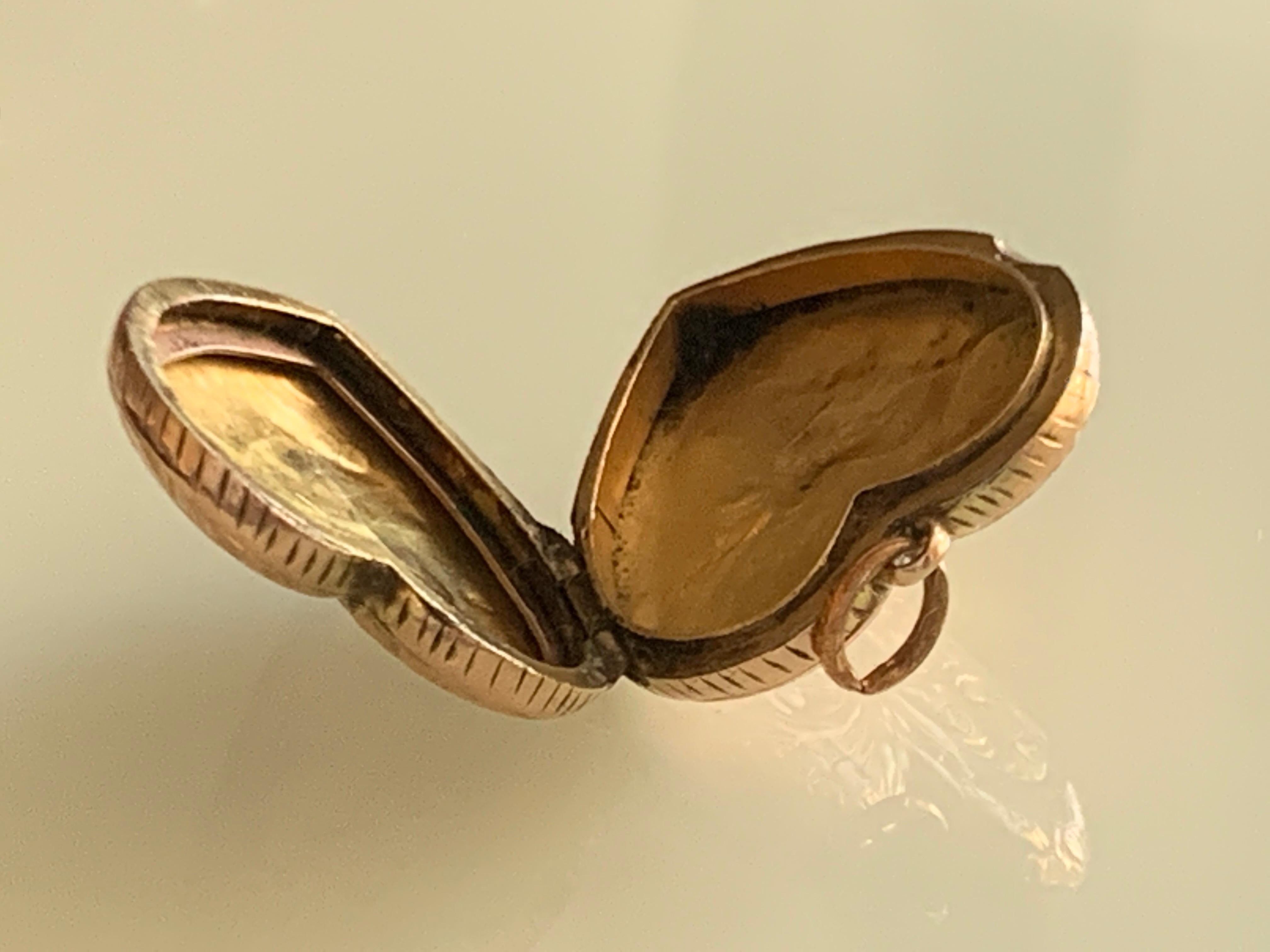 Edwardiano  Medaglione grande in oro rosa con marchio di garanzia in vendita 5