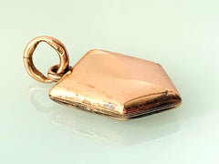 Antique Rose Gold Mens Locket