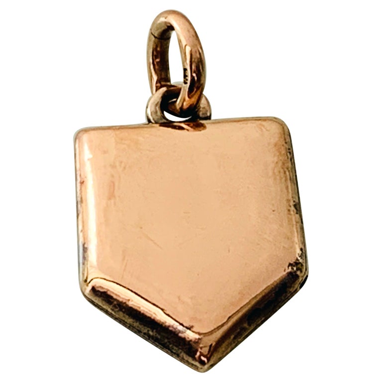Antique Rose Gold Mens Locket at 1stDibs