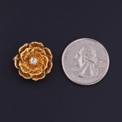 Broche « Antique Rose » en or 14 carats