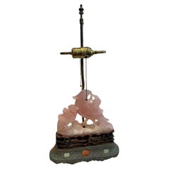 Antique Rose Quartz Lamp