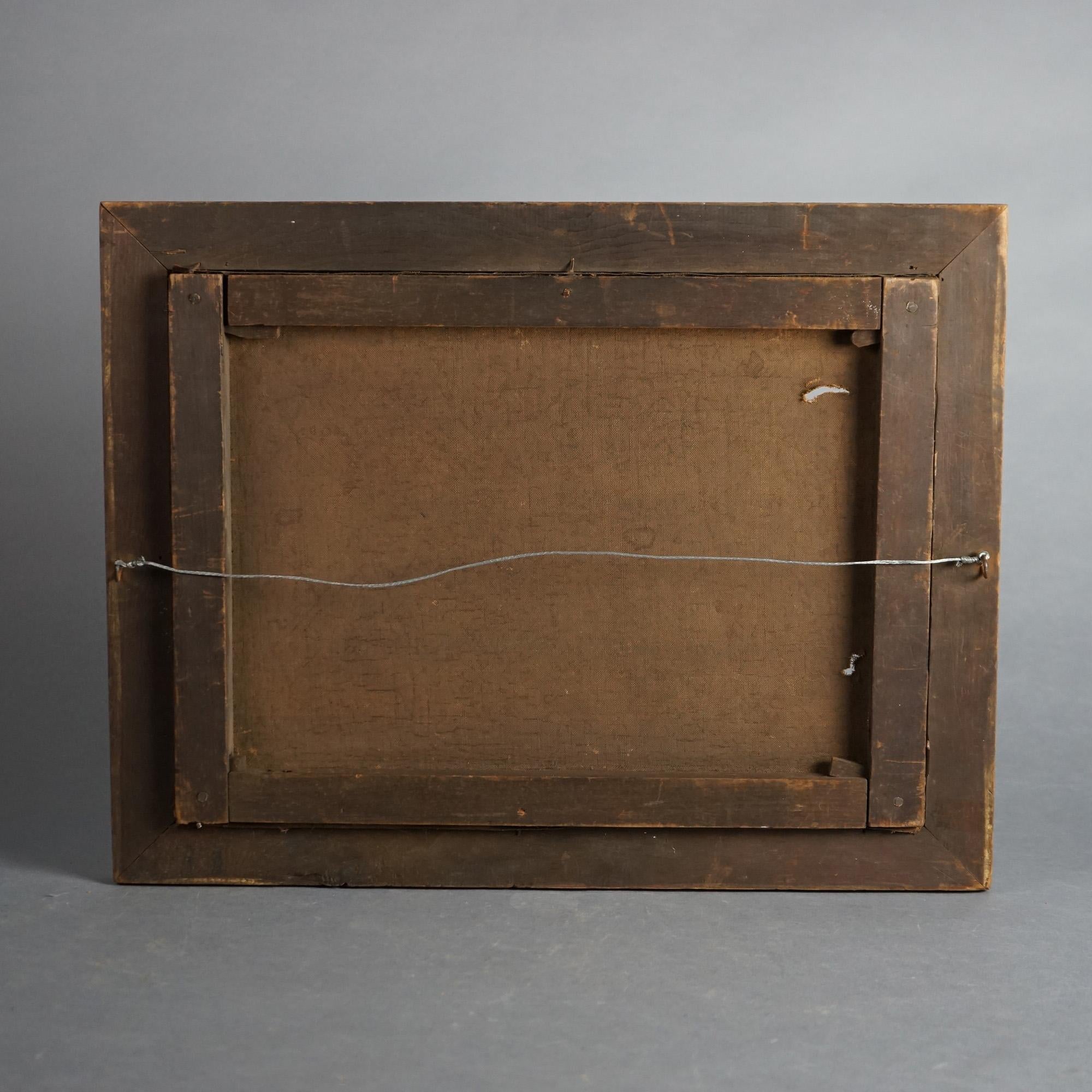 Antikes Volkskunst-Obststillleben der Rosen-Schule, Öl 0n, Leinwand, Gemälde C1830 im Angebot 8
