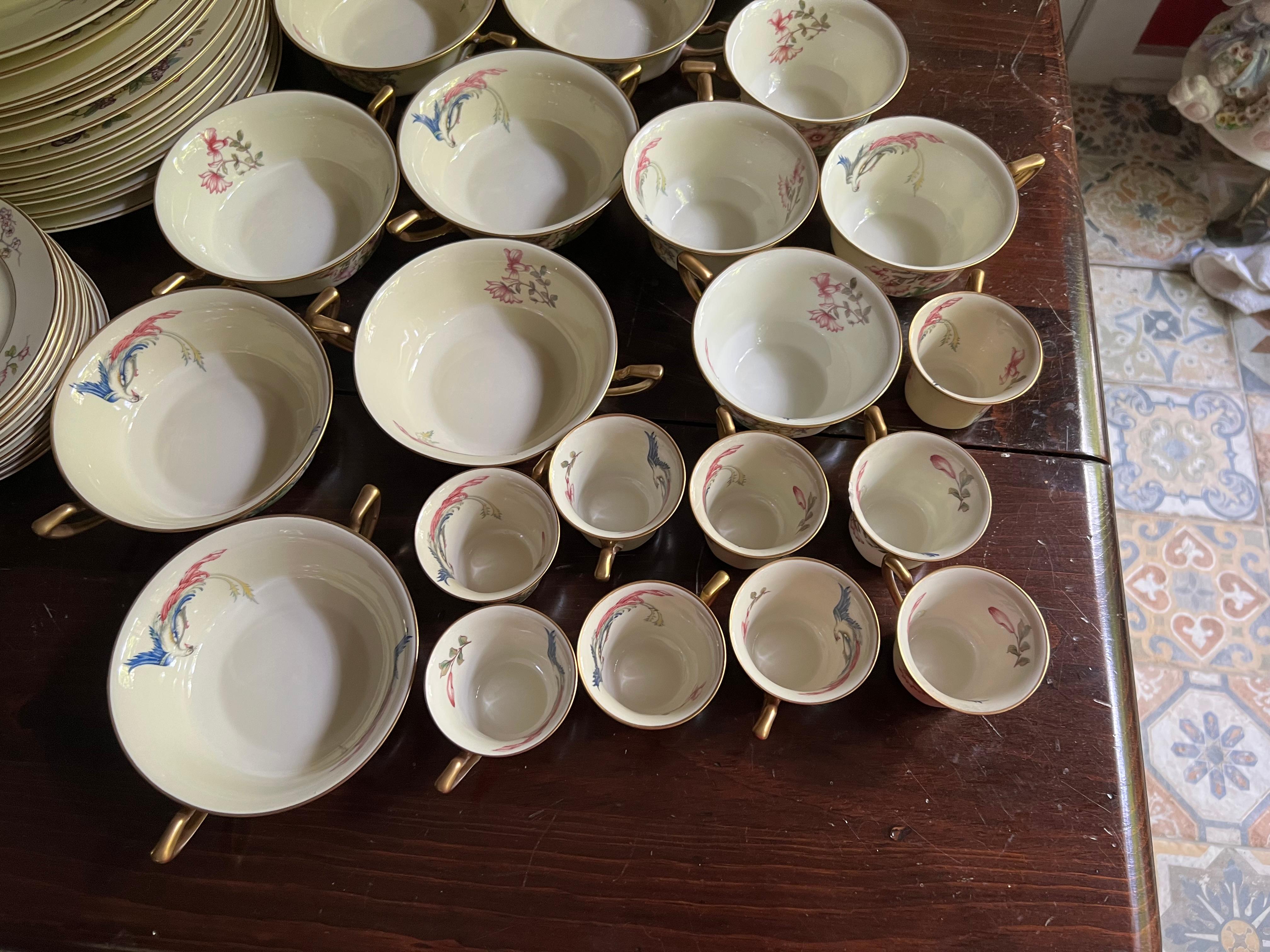 Juego antiguo de porcelana fina Rosenthal Ivory Bavaria Phoenix- 87 piezas en venta 4