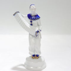 Antique Rosenthal Porcelain Pierrot Clown Figurine No. 436 by A. Caasmann