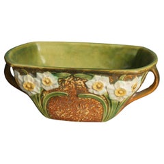 Antique Roseville Art Pottery Bowl in the Jonquil Pattern C1930