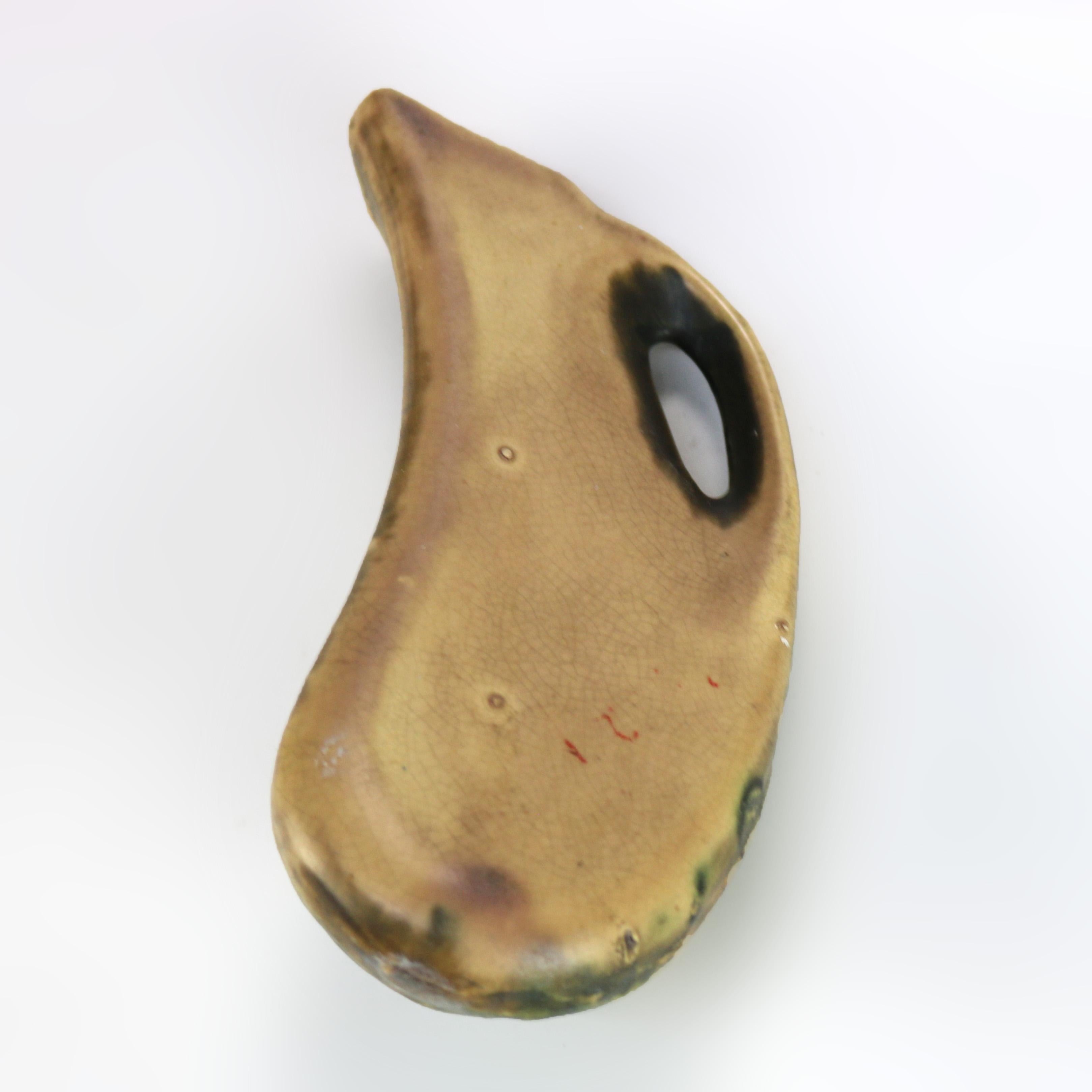 Antico Roseville Art Pottery Greene & Greene Brown Vaso e Tasca da muro 5