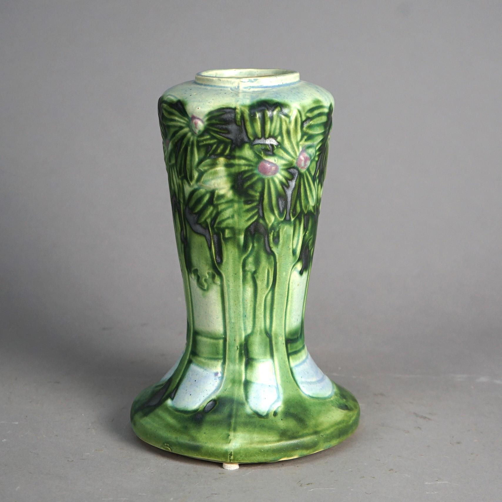 North American Antique Roseville Art Pottery Vista Vase Circa 1920