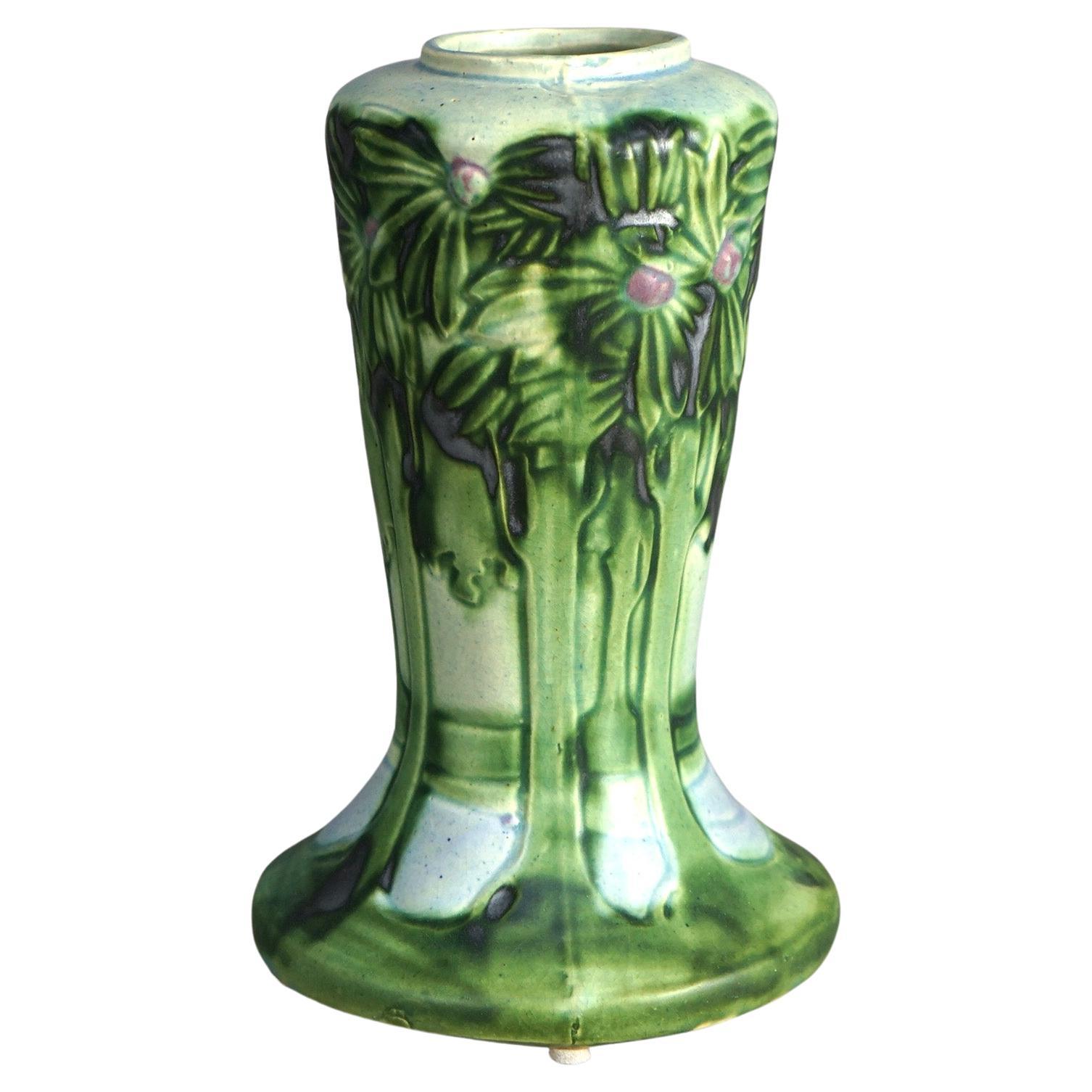 Antique Roseville Art Pottery Vista Vase Circa 1920