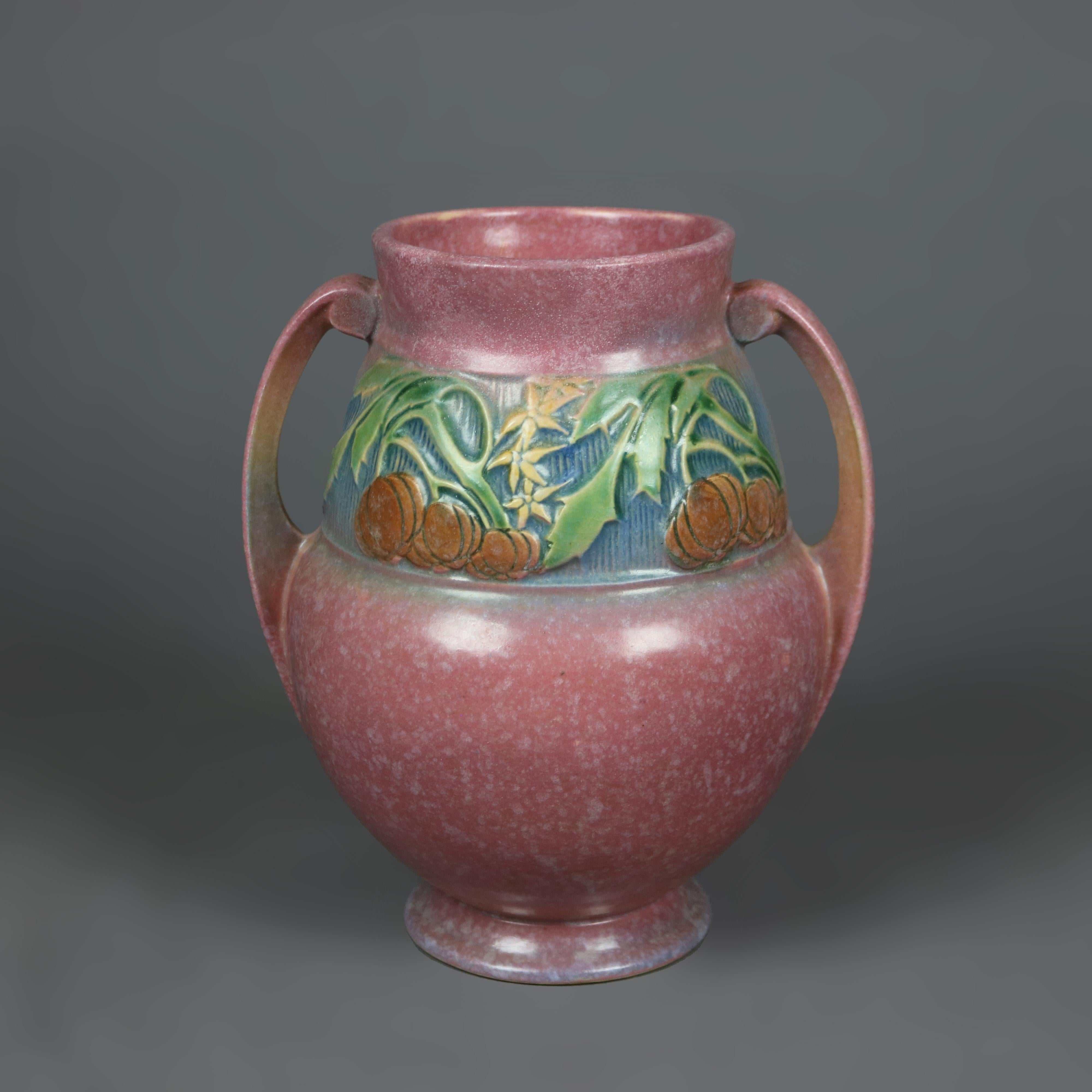 American Antique Roseville Baneda Art Pottery Vase, circa 1930