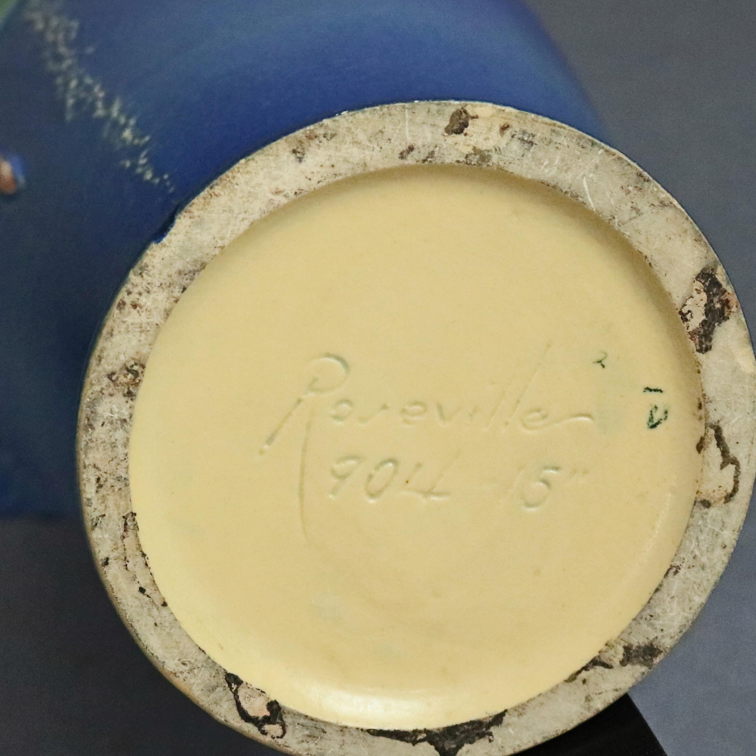 Antique Roseville Fushia Art Pottery Handled Vase Circa 1930’s 1