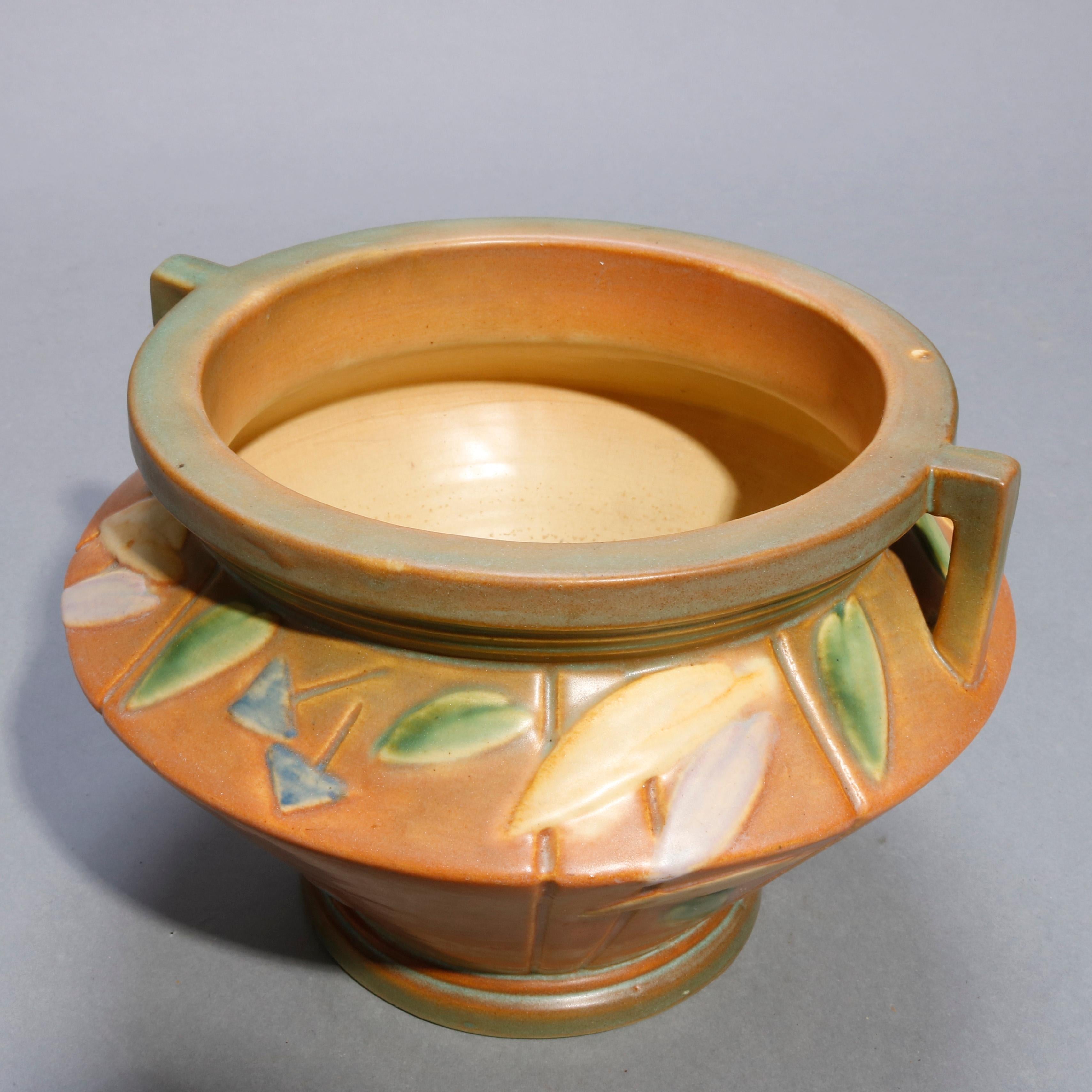 20th Century Antique Roseville Futura Art Pottery Stylized Urn Jardinière, circa 1930