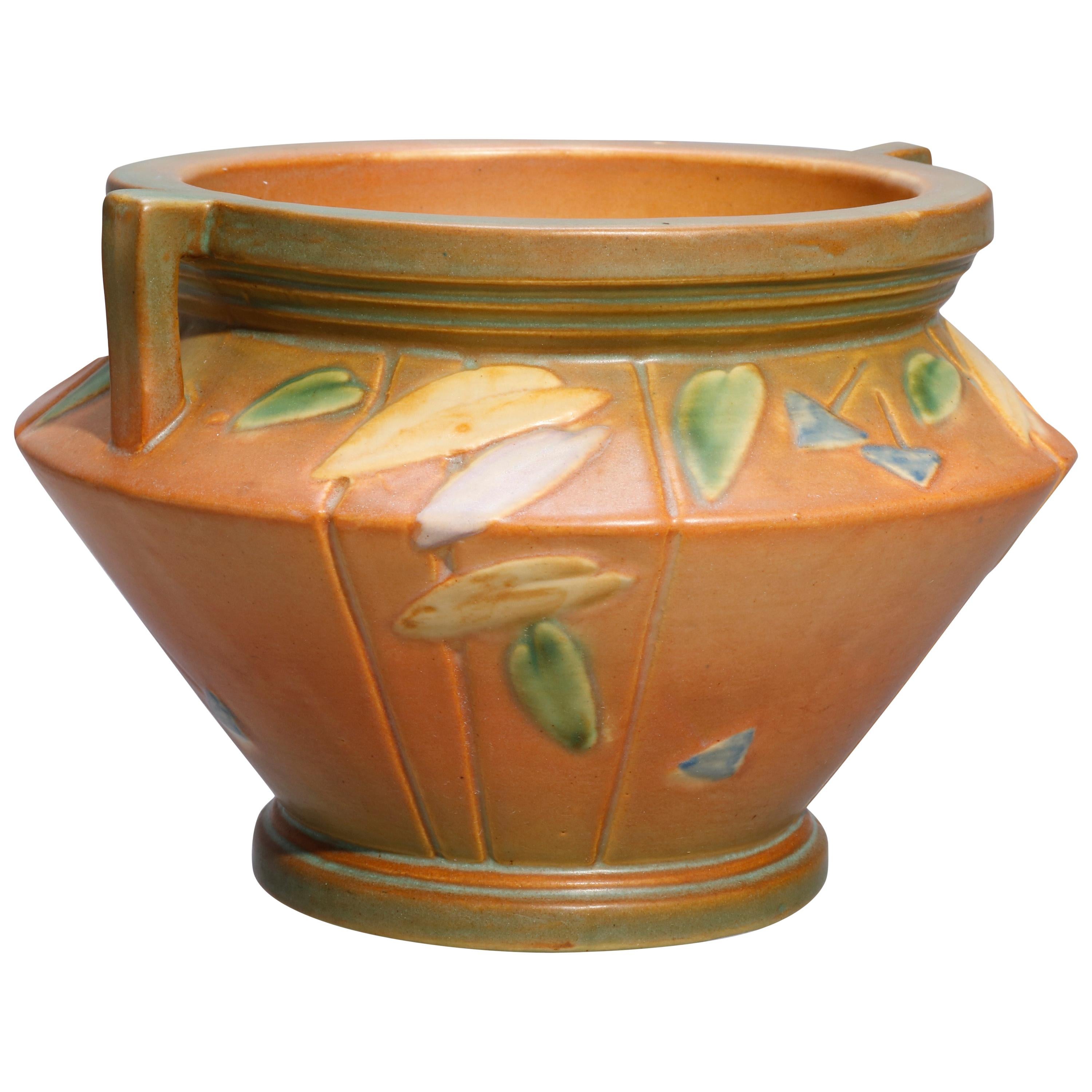 Antique Roseville Futura Art Pottery Stylized Urn Jardinière, circa 1930
