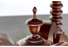 Antique Rosewood Bobbin Turned Centurr Table for Restoration