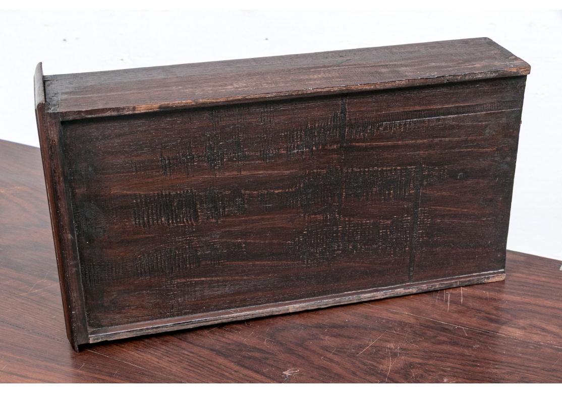 Antique Rosewood Campaign Secretary Chest for Restoration For Sale 8
