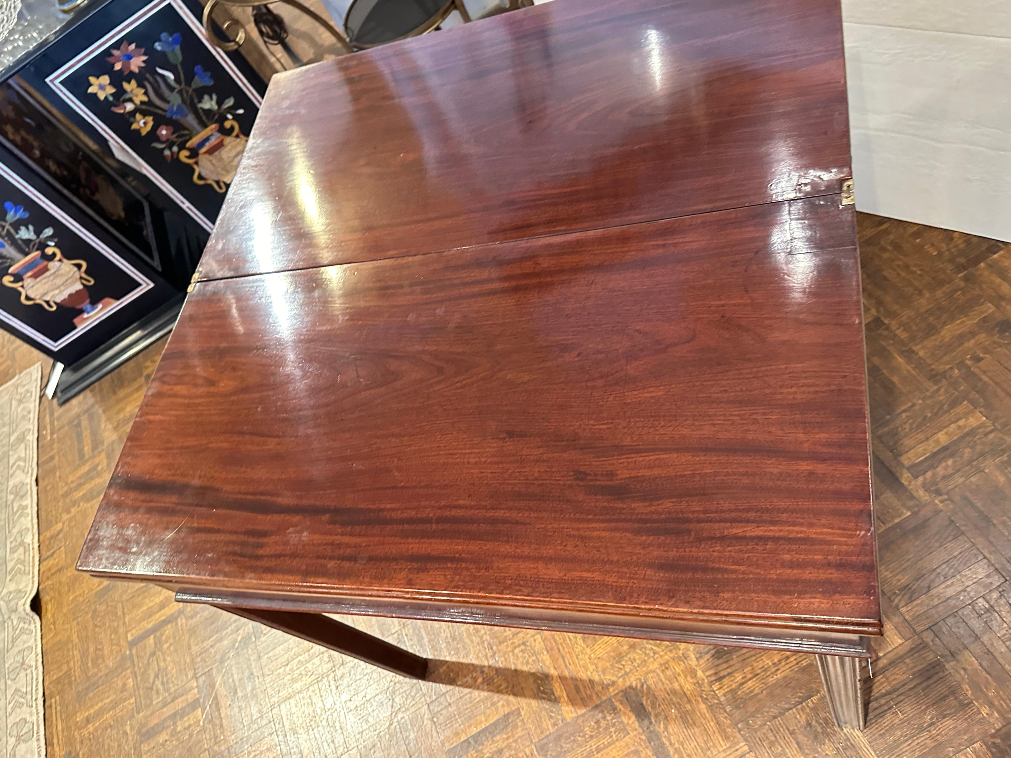 Antique Rosewood  Folding Game Table For Sale 6