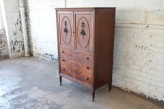 Antique Rosewood French Carved Chifferobe