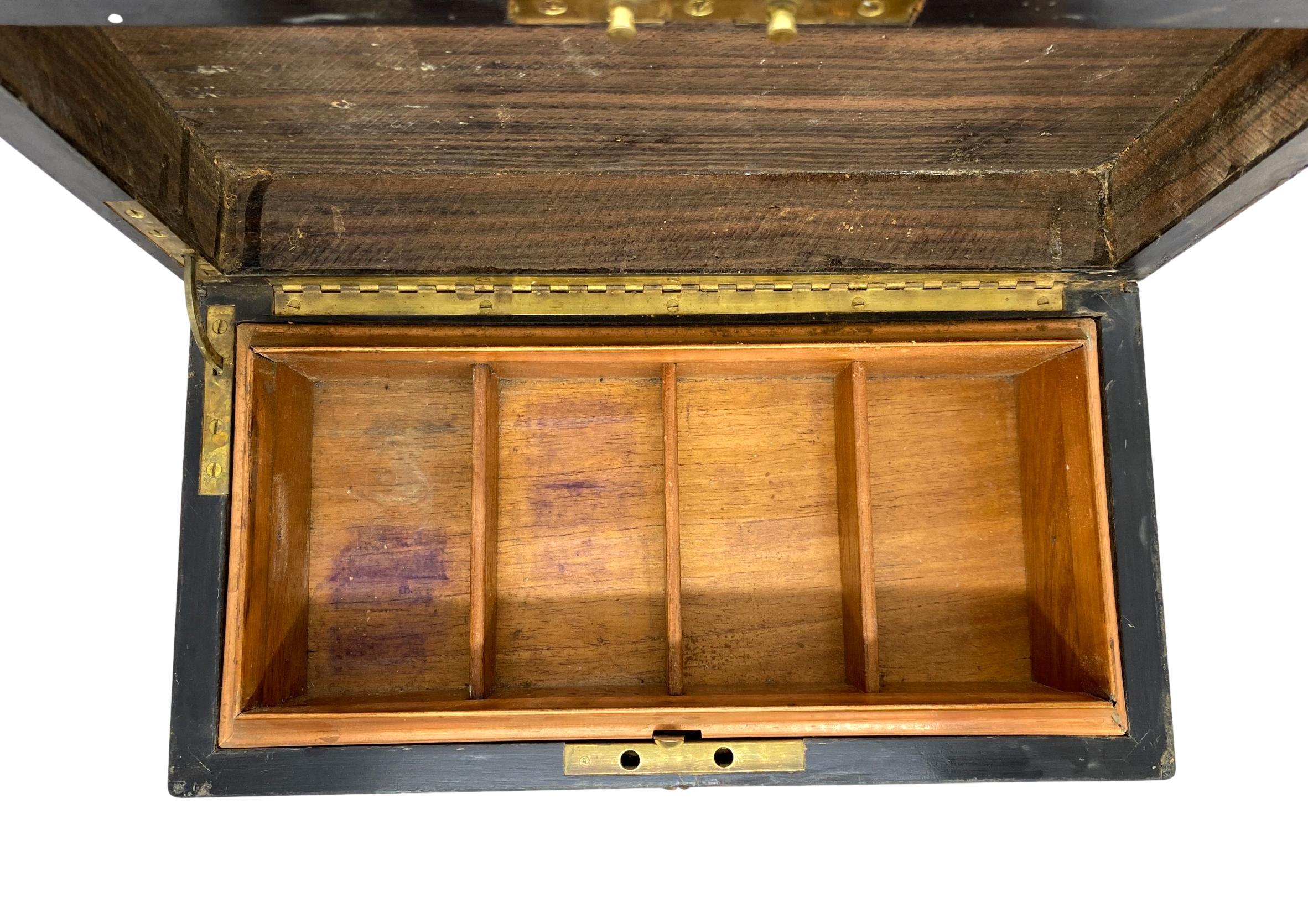 20th Century Antique Rosewood Humidor Cigar Box, English, circa 1900