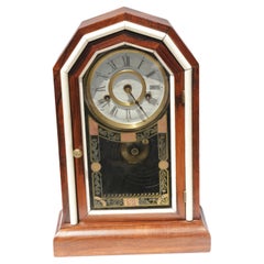 Antique Rosewood New Haven Clock Co. Mantle Clock