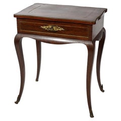 Antique Rosewood & Ormolu Sewing Table 19th C