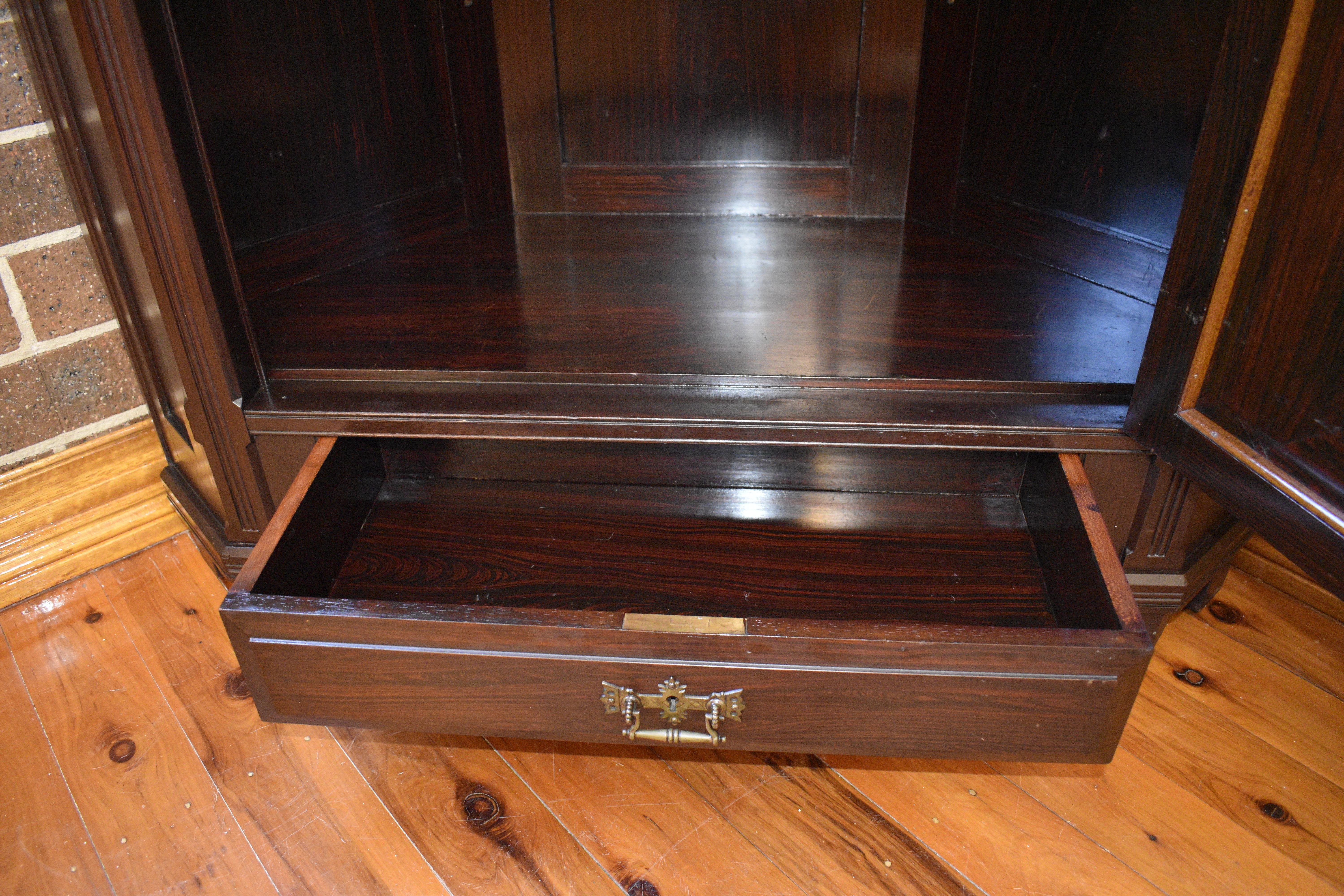 rosewood display cabinet for sale