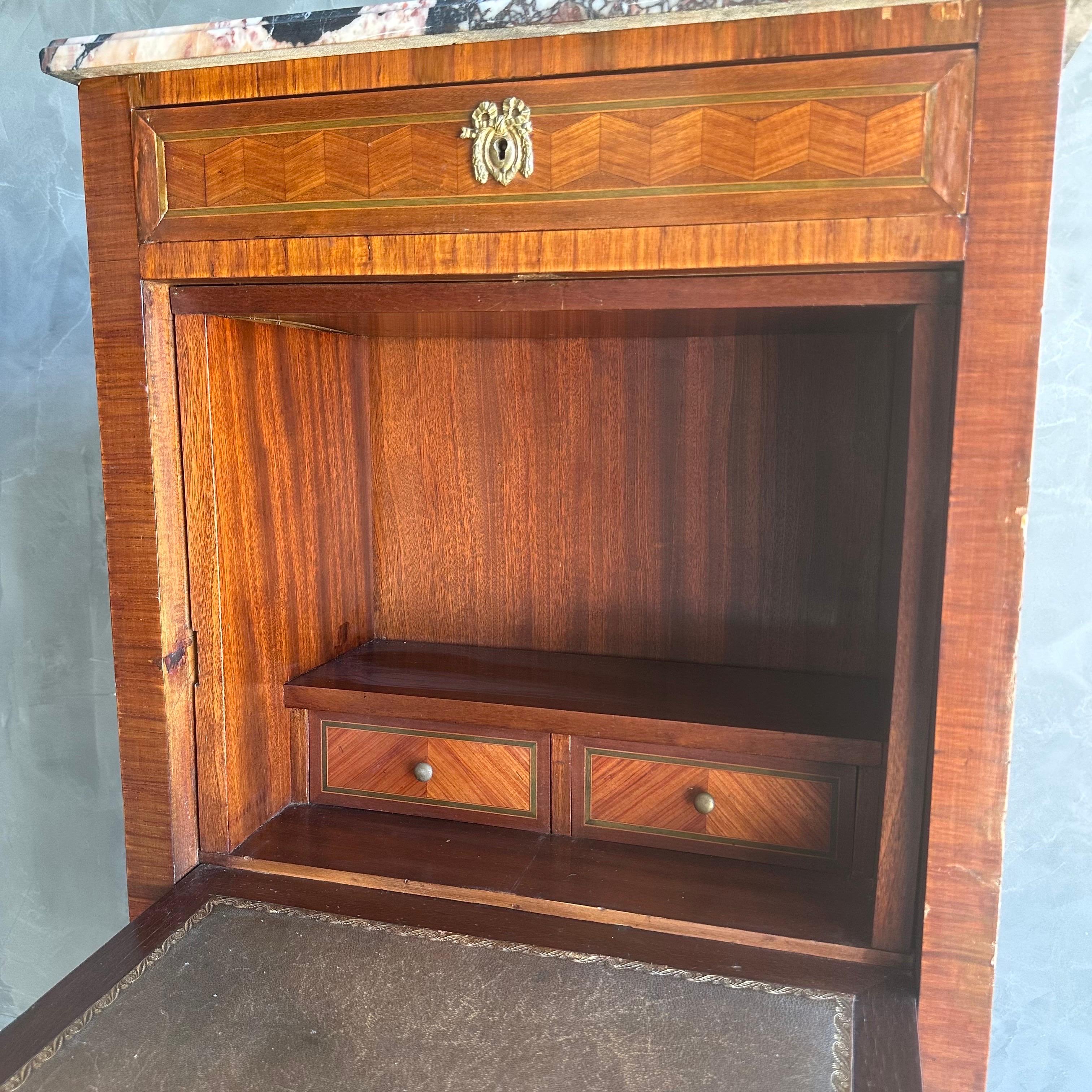 Escritorio de palisandro antiguo Palo de rosa en venta