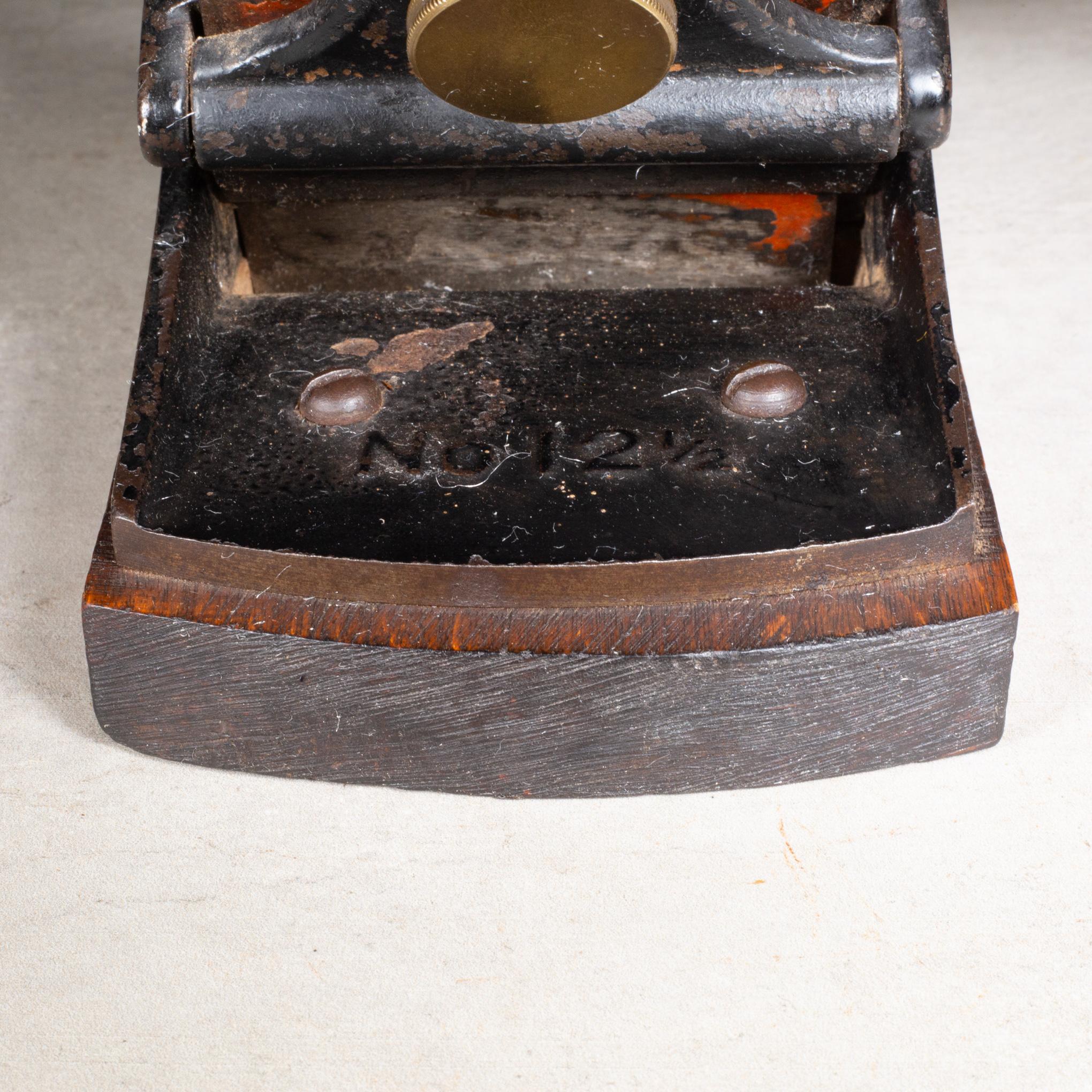 Antica pialla Stanley No. 12 1/2 Veener in legno di palissandro c.1904-1943 in vendita 2