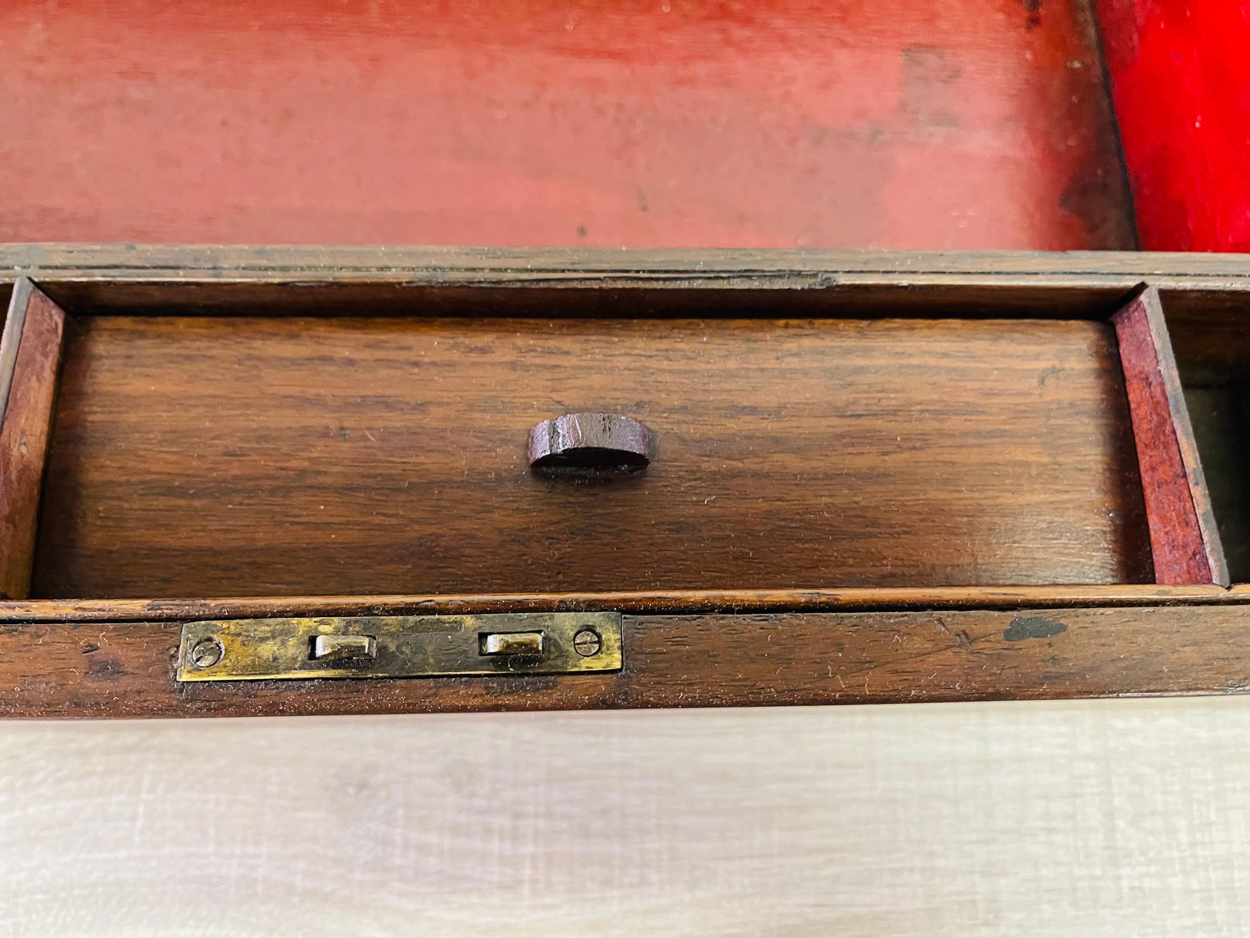 Antique Rosewood Tabletop Writing Desk For Sale 2