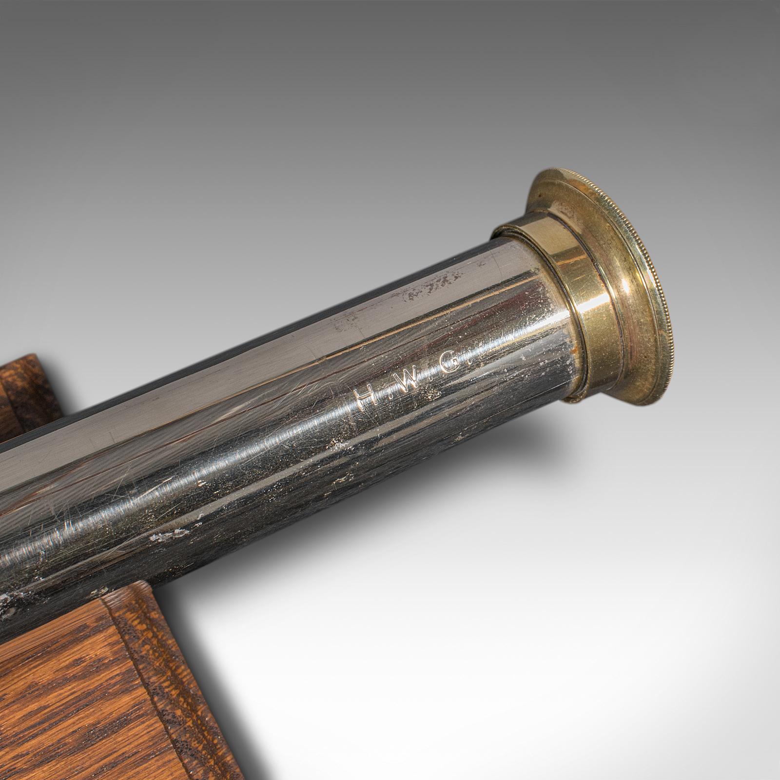 Télescope Ross ancien, anglais, 3 tirages, réfracteur terrestre, début du 20e siècle, 1920 en vente 5
