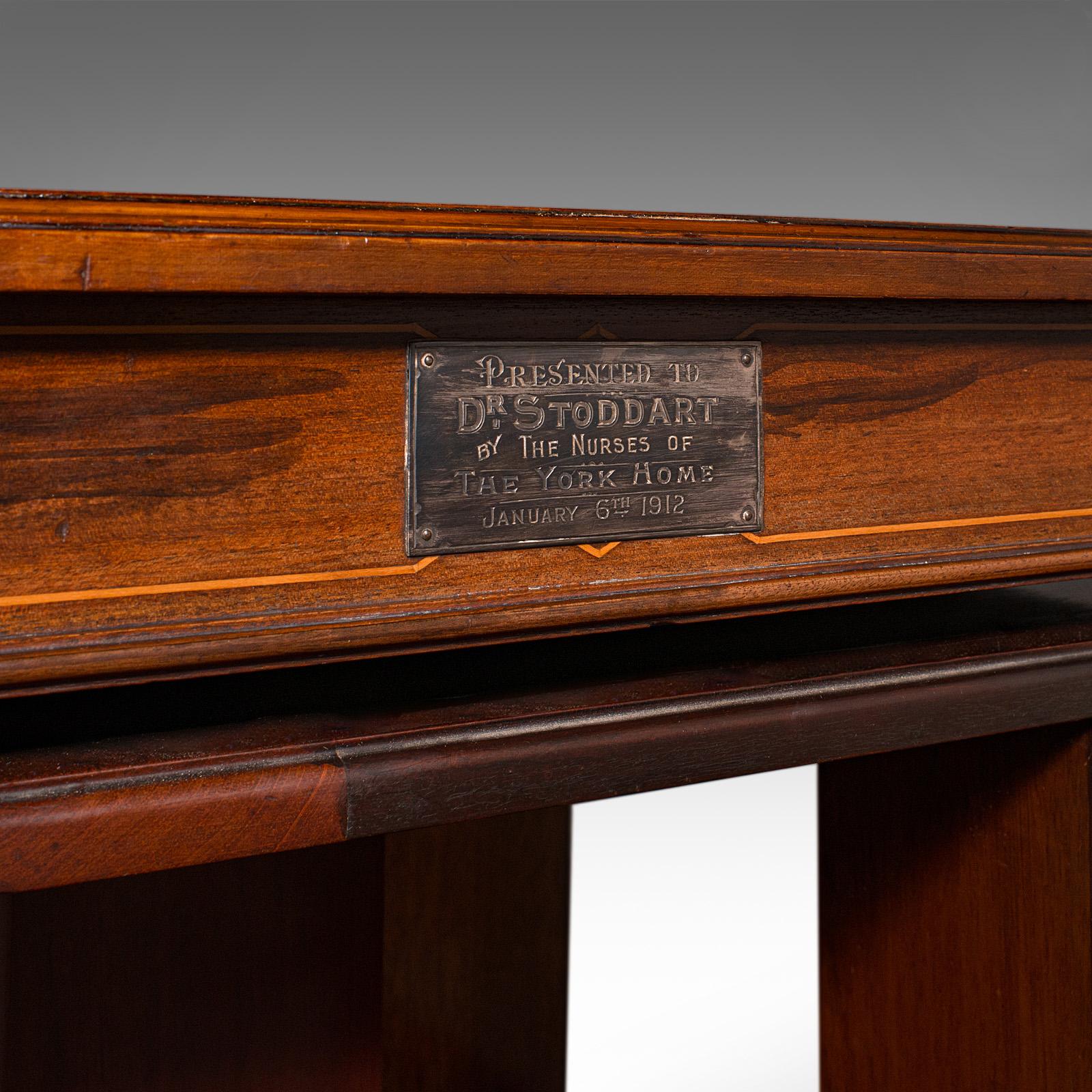 Bibliothèque tournante ancienne, anglaise, Edwardian, C.1910 en vente 3