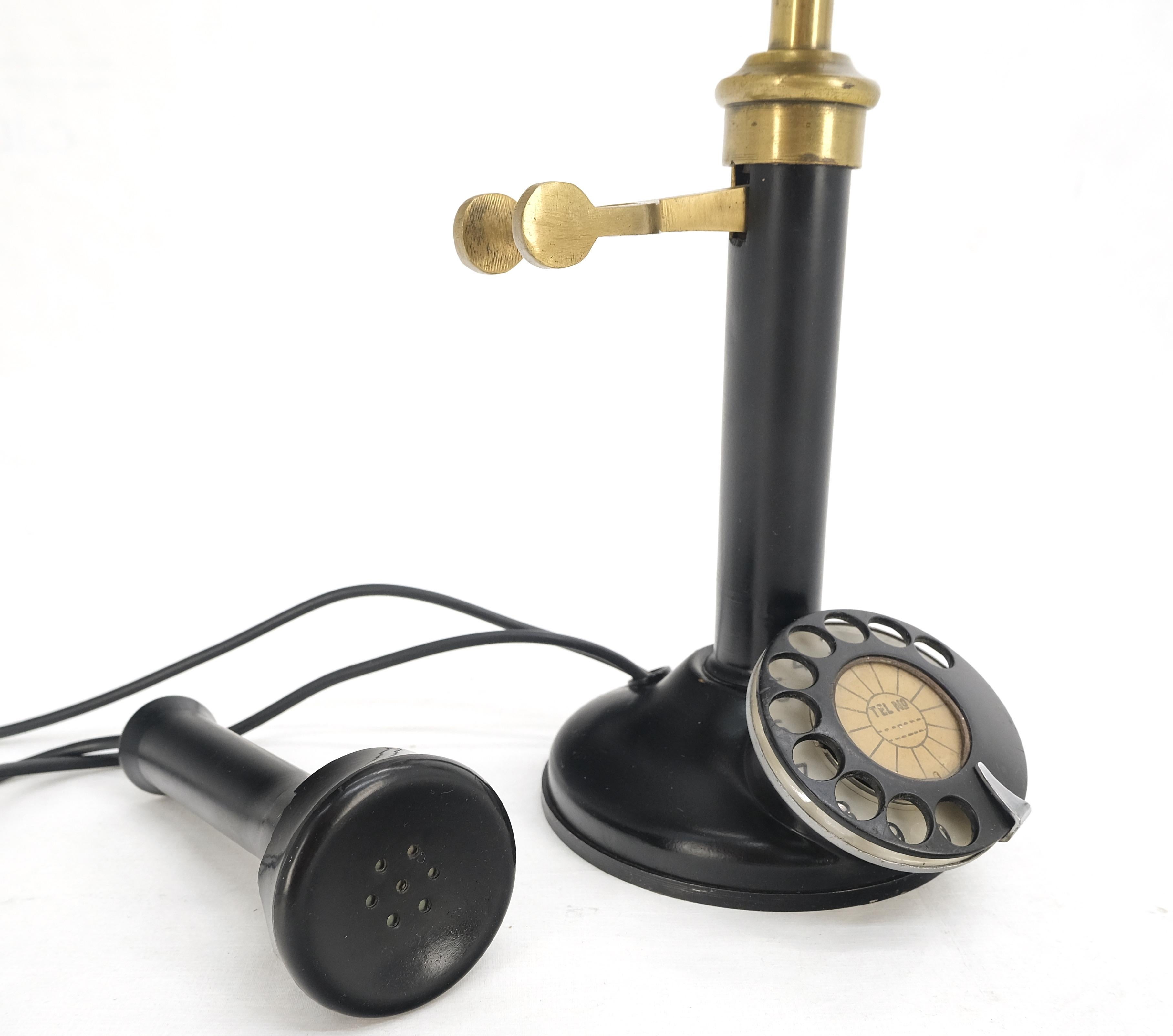 Américain Telephone rotatif ancien en bon état datant des années 1920