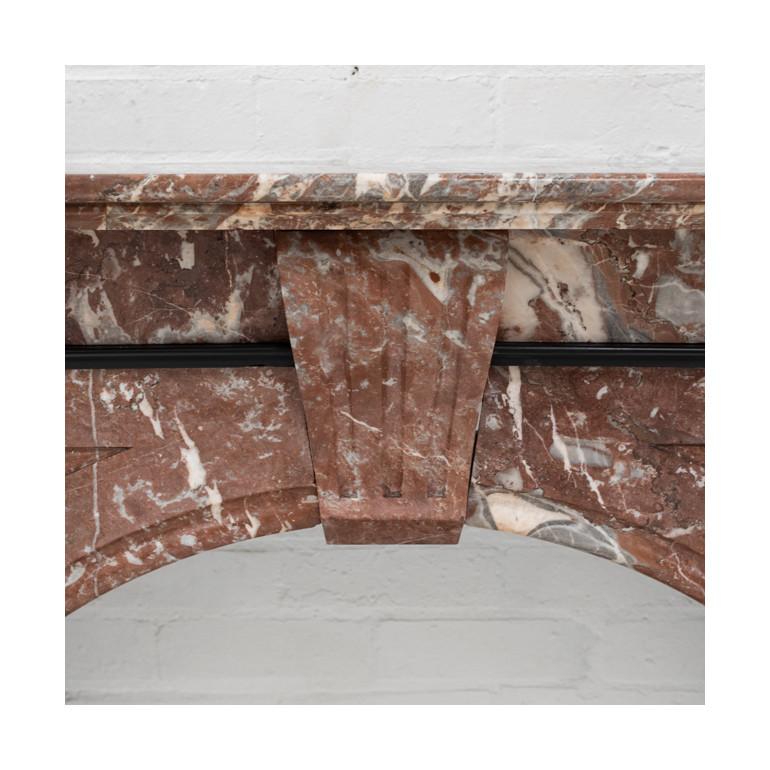 Antique Rouge Royal Marble Fireplace Surround 6