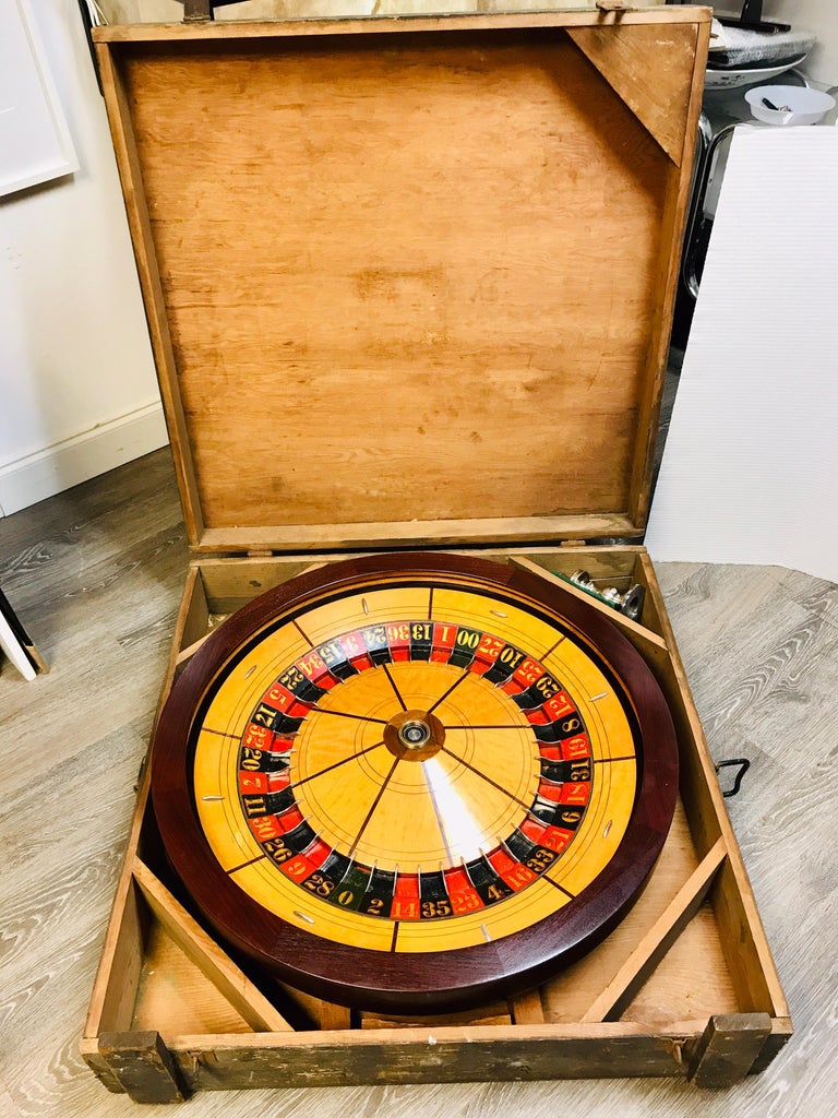 Antique Roulette Wheel, by William Ellis, Providence RI, Restored For