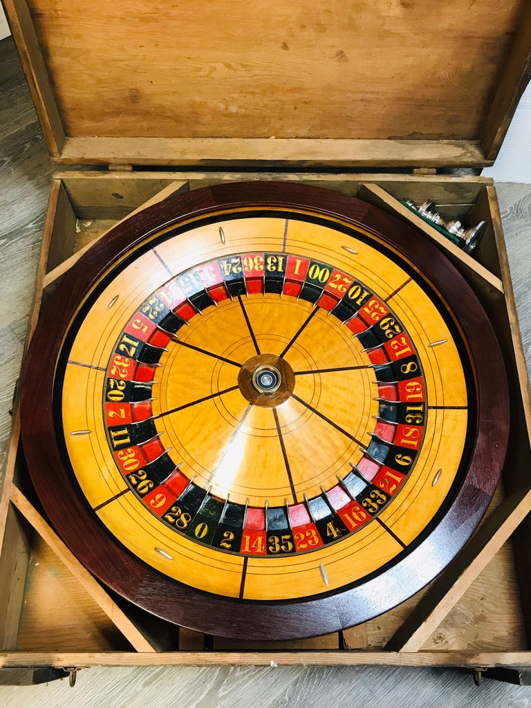 Antique Roulette Wheel, by William Ellis, Providence RI, Restored For