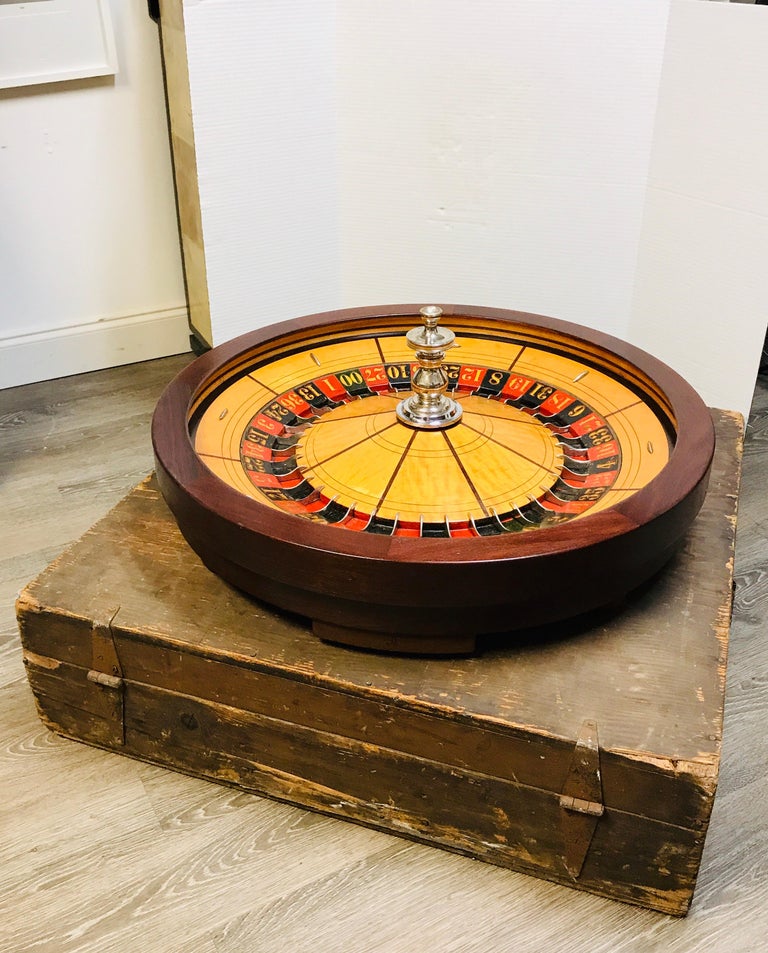 Antique Roulette Wheel, by William Ellis, Providence RI, Restored For