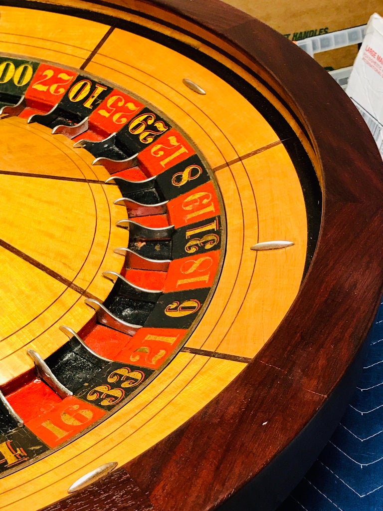 Antique Roulette Wheel, by William Ellis, Providence RI, Restored For
