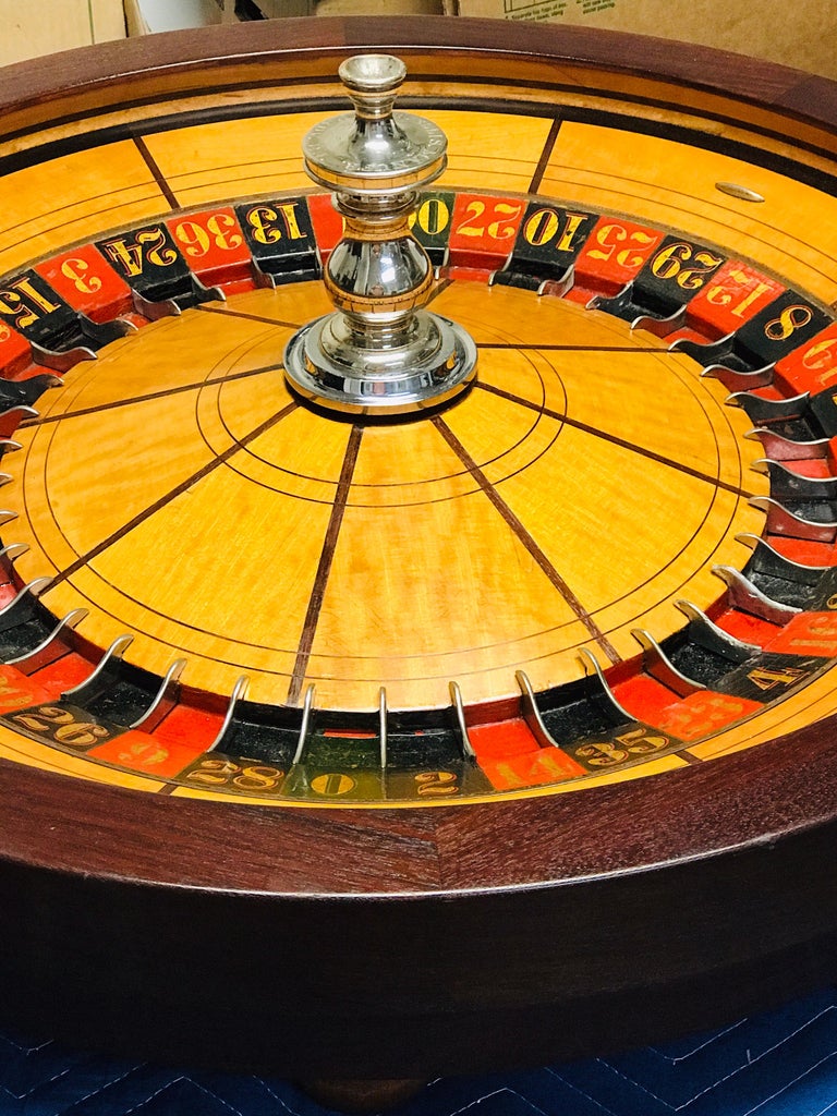 Antique Roulette Wheel, by William Ellis, Providence RI, Restored For