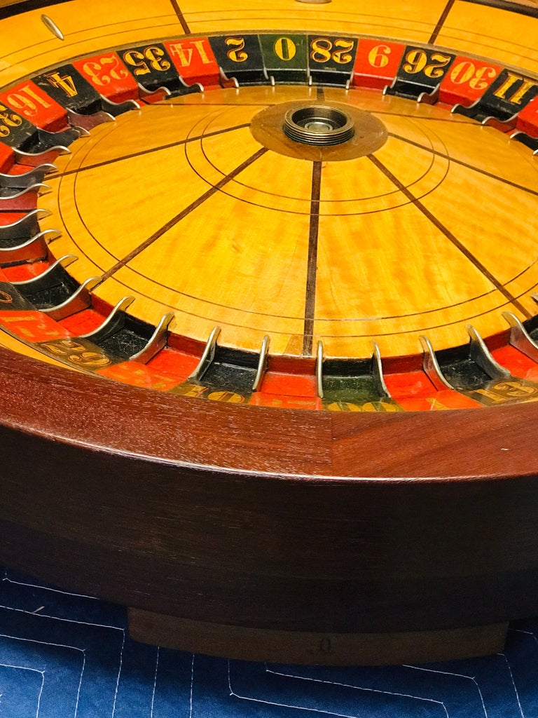 Antique Roulette Wheel, by William Ellis, Providence RI, Restored For