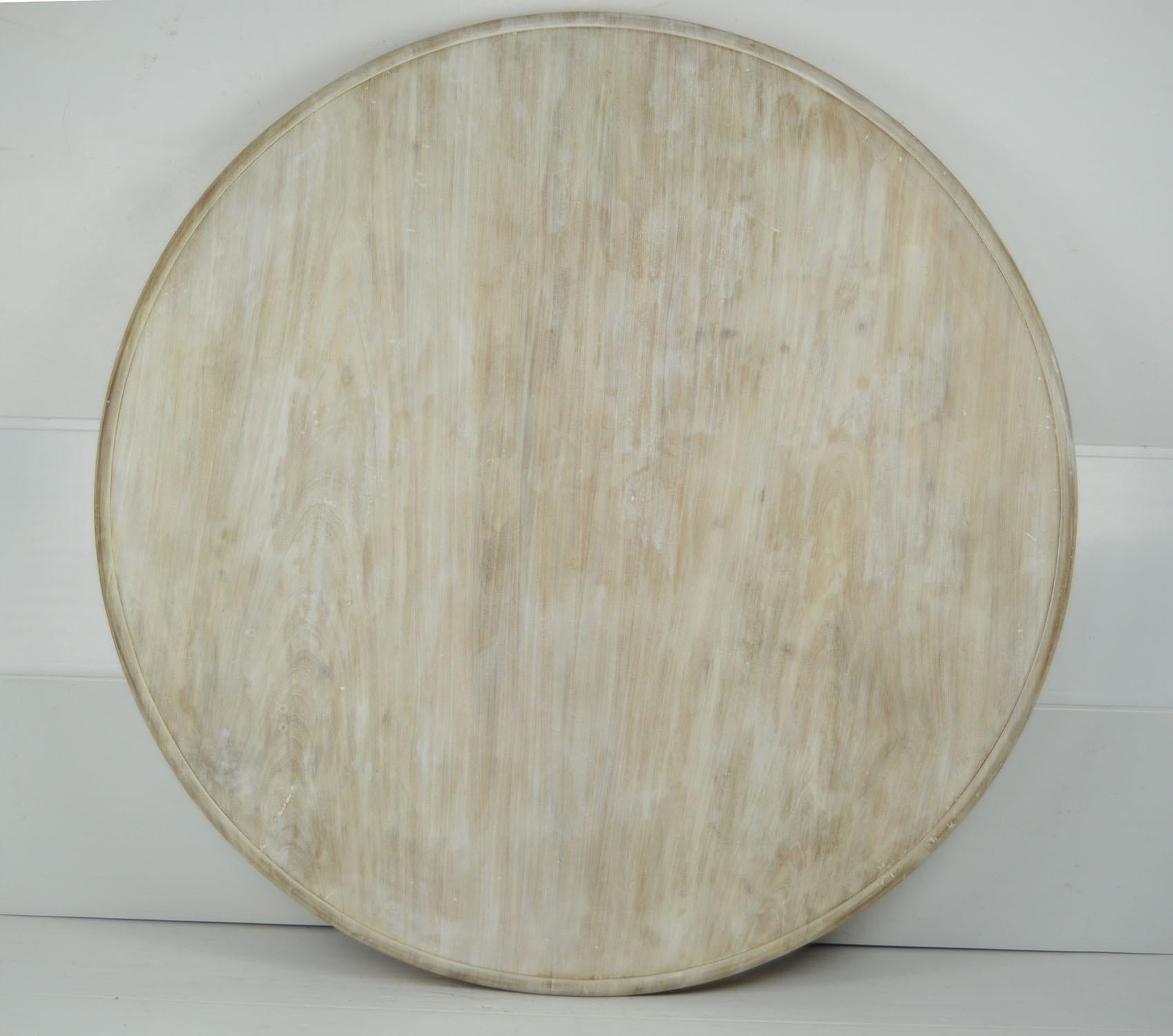 Palladian Antique Round Bleached Mahogany and Pine Breakfast Table