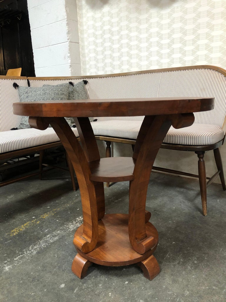Antique Round Entryway Table at 1stDibs
