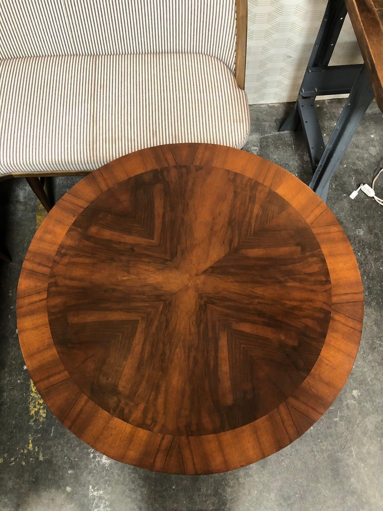Antique Round Entryway Table at 1stDibs